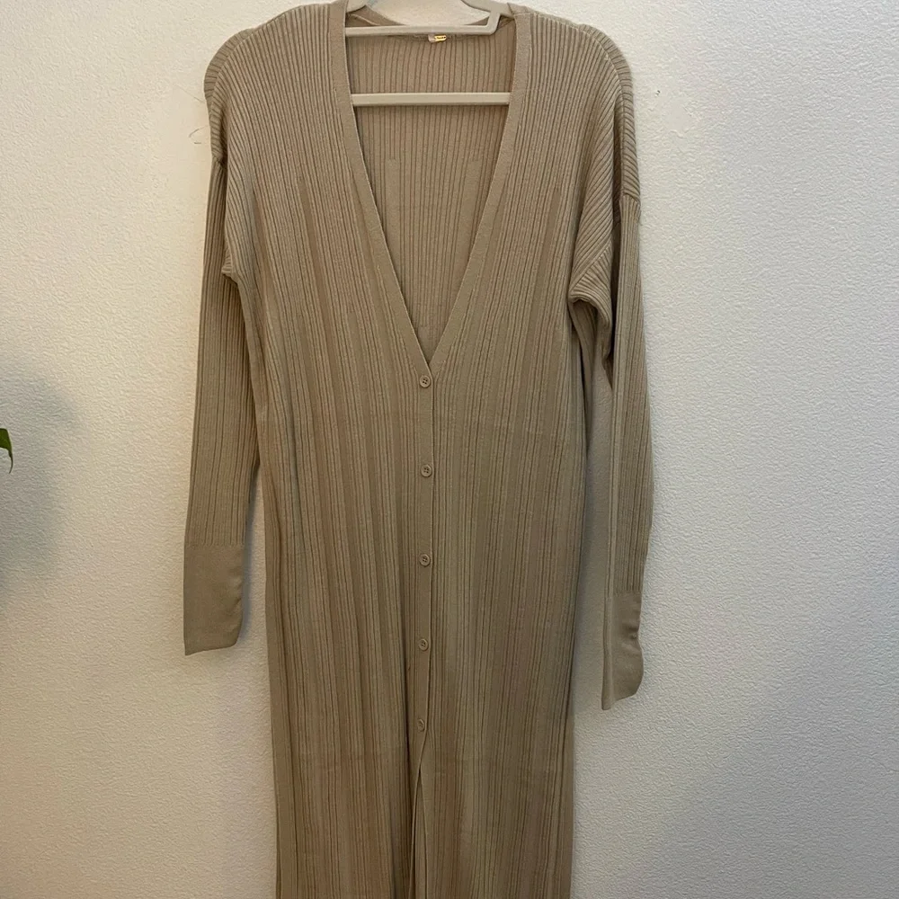 NWT Free People Women’s Skylight Cardi in Morning Oat Sz Medium/Small  *77 - Picture 3 of 7